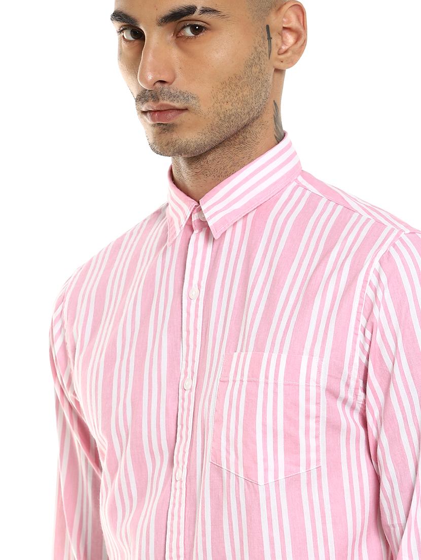 pink striped casual shirt - 17936412 - Zoom Image - 5