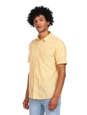 yellow solid casual shirt - 17936414 - Standard Image - 2