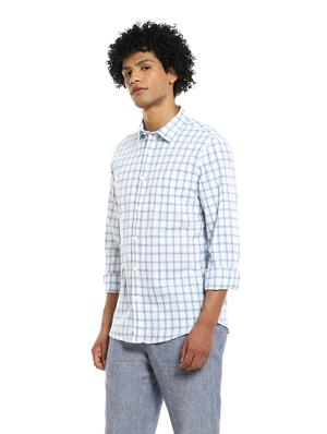white checkered casual shirt - 17936444 - Standard Image - 2