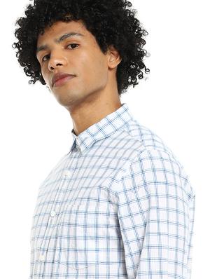 white checkered casual shirt - 17936444 - Standard Image - 5