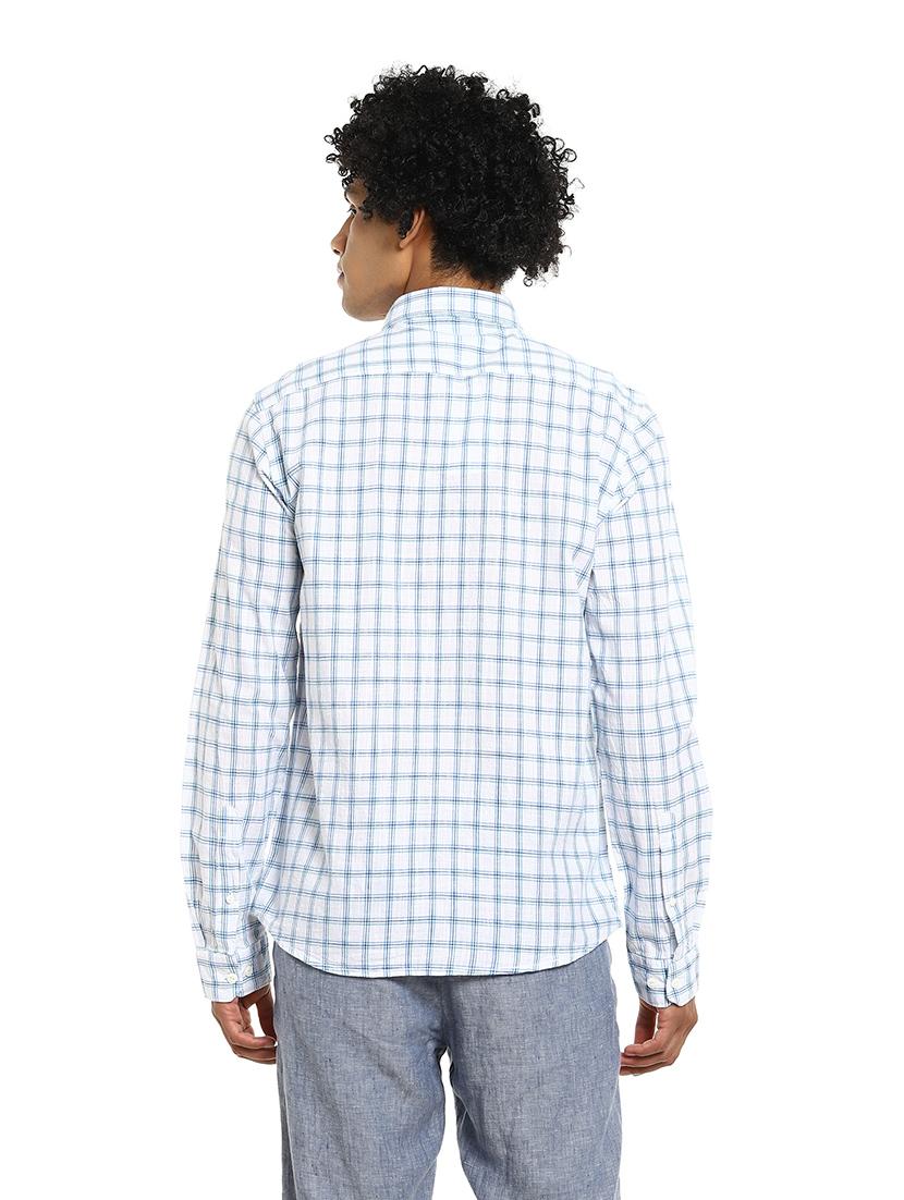 white checkered casual shirt - 17936444 - Zoom Image - 3