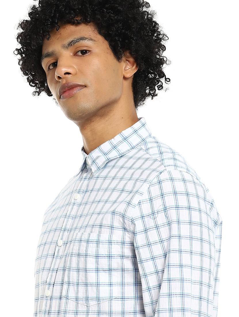 white checkered casual shirt - 17936444 - Zoom Image - 5