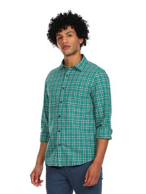 green checkered casual shirt - 17936456 - Standard Image - 2