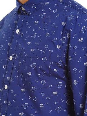 blue printed casual shirt - 17936693 - Standard Image - 5