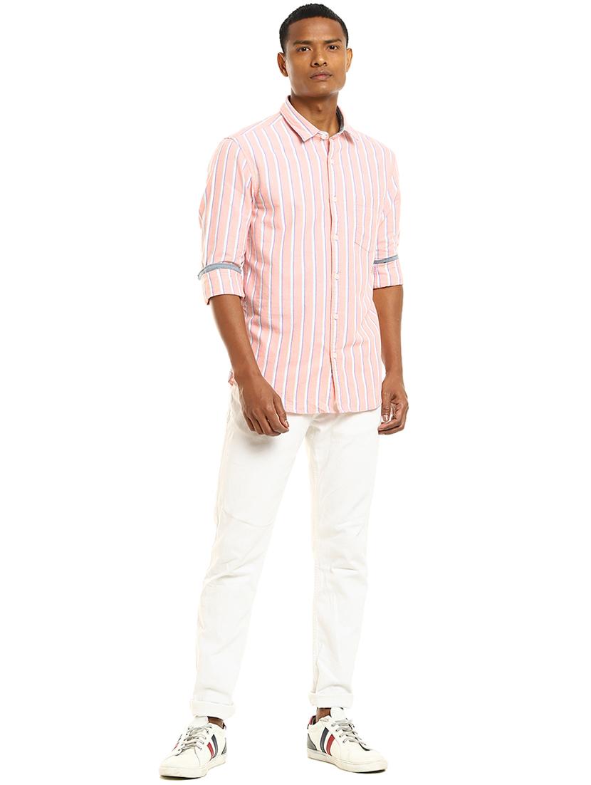 pink striped casual shirt - 17936716 - Zoom Image - 4