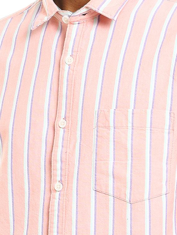 pink striped casual shirt - 17936716 - Zoom Image - 5