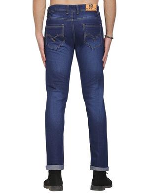 blue light washed denim jeans - 17937517 - Standard Image - 3