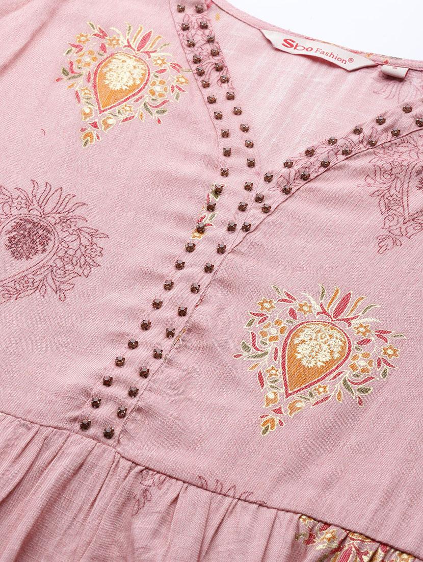 printed kurta palazzo set - 17937679 - Zoom Image - 5