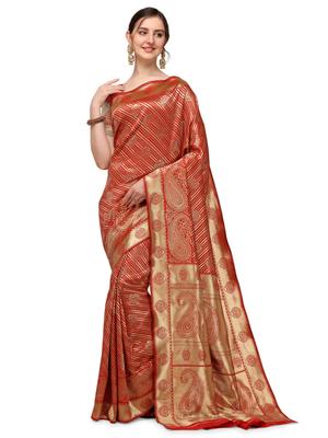 iris silk blend woven design banarasi saree - 17937696 - Standard Image - 2