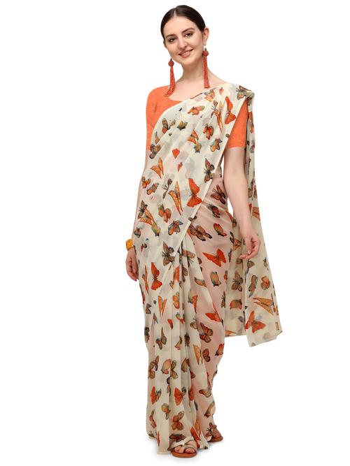 iris printed daily wear georgette saree - 17937697 - Standard Image - 1