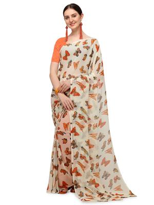 iris printed daily wear georgette saree - 17937697 - Standard Image - 2