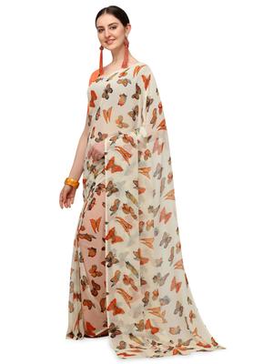 iris printed daily wear georgette saree - 17937697 - Standard Image - 3