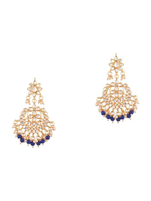 blue metal chandellier earring - 17937746 - Very Small Image - 1