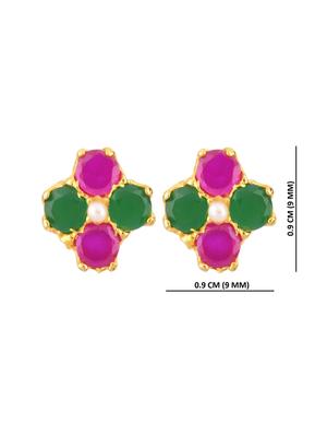 multi colored metal studs earring - 17937802 - Standard Image - 3