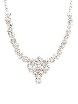 silver austrian stone crystal choker necklace earring set - 17937866 - Standard Image - 2