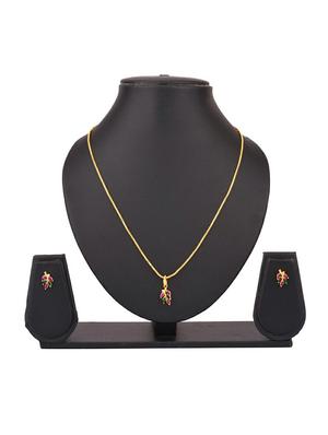 multi colored floral pendant chain necklace earrings set - 17937903 - Standard Image - 5