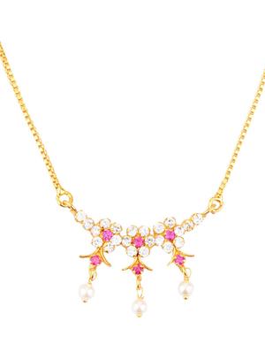 multi colored floral pendant chain necklace earrings set - 17937914 - Standard Image - 2