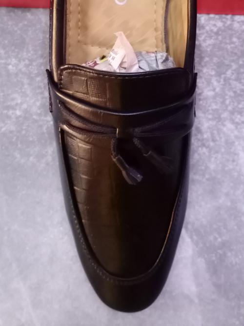 men lofer shoes black color - 17937937 - Standard Image - 1
