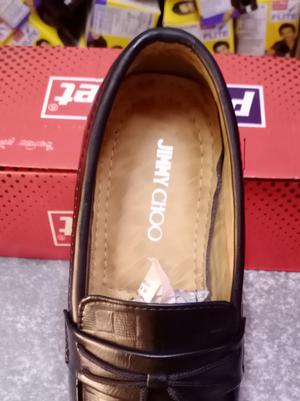 men lofer shoes black color - 17937937 - Standard Image - 2