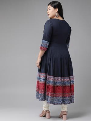 embroidered anarkali kurta - 17937941 - Standard Image - 3