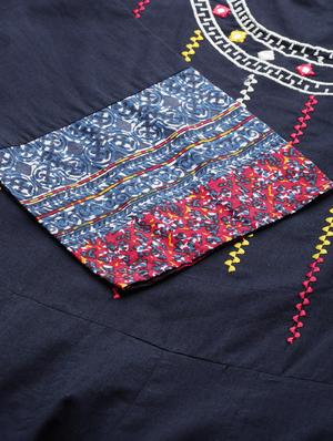 embroidered anarkali kurta - 17937941 - Standard Image - 4