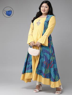 striped layered kurta - 17937945 - Standard Image - 2
