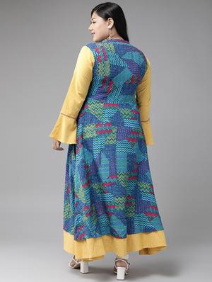 striped layered kurta - 17937945 - Standard Image - 3