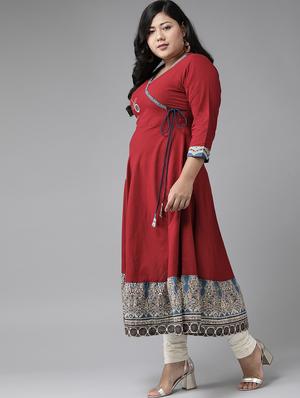 kaantha work anarkali kurta - 17937962 - Standard Image - 2