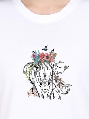round neck graphic tee - 17937985 - Standard Image - 3