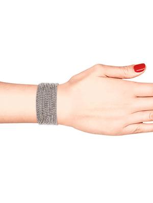 white cubic zirconia crystal bangle set (12 pieces) - 17947630 - Standard Image - 3