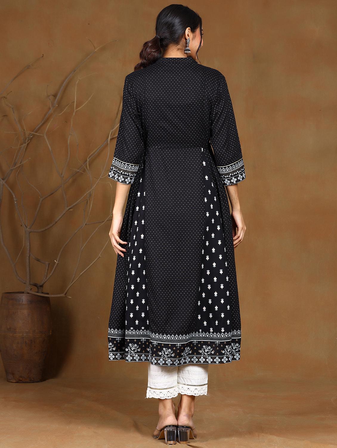 printed a-line kurta - 17948122 - Zoom Image - 3