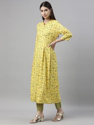 floral a-line kurta - 17948142 - Standard Image - 2