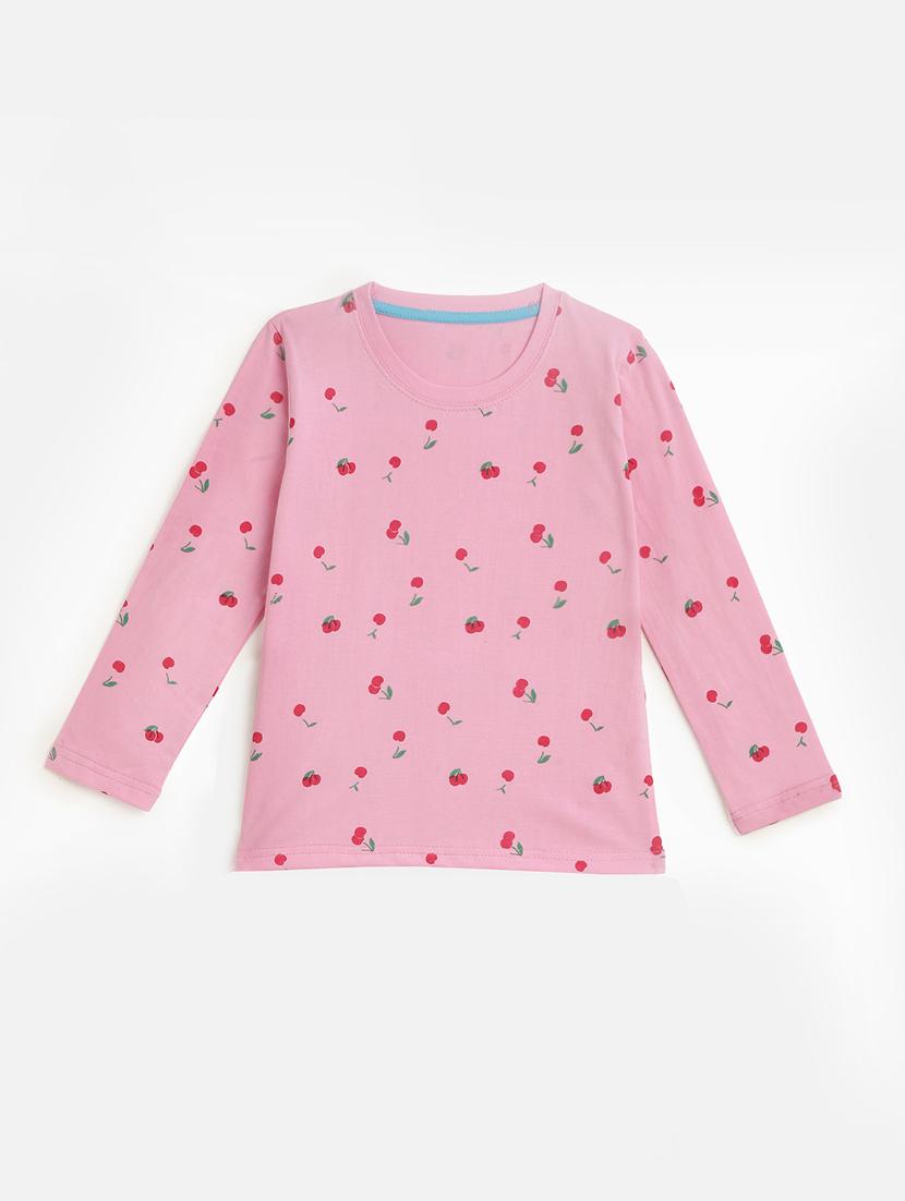 round neck printed nightwear pajama set - 17948358 - Zoom Image - 2