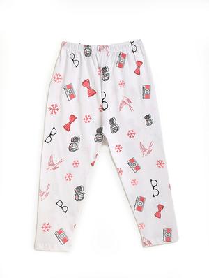 round neck printed nightwear pajama set - 17948375 - Standard Image - 3