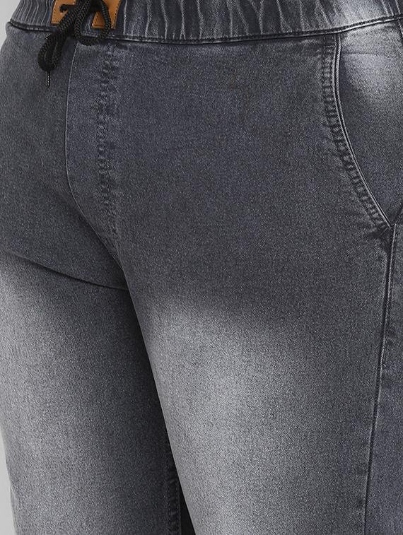 plus grey washed denim joggers - 17948795 - Zoom Image - 5