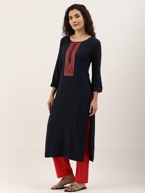 embroidered unstitched suit set - 17949656 - Standard Image - 2