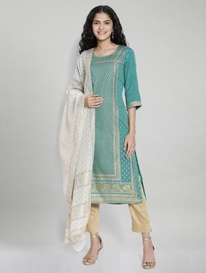 white polyester woven dupatta - 17949990 - Standard Image - 3