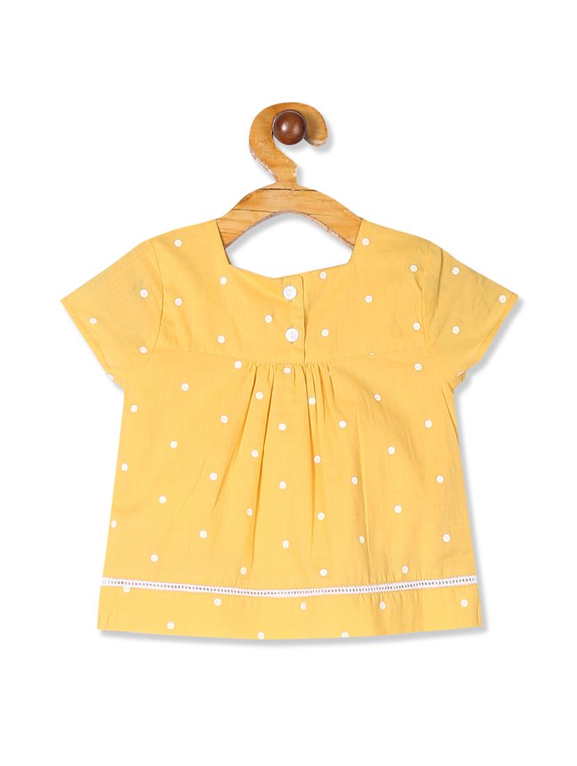 yellow polka dot regular top - 17950933 - Zoom Image - 1