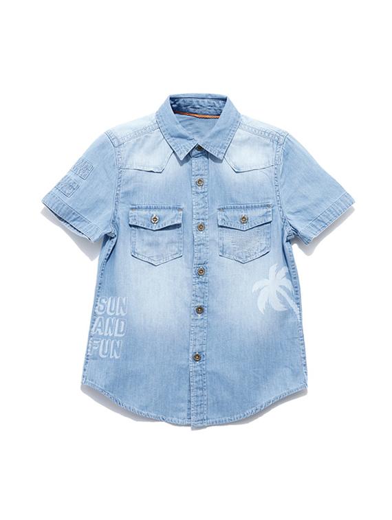 blue printed shirt - 17951043 - Zoom Image - 1