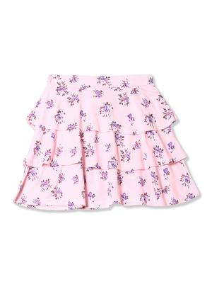 pink floral printed regular skirt - 17951268 - Standard Image - 2