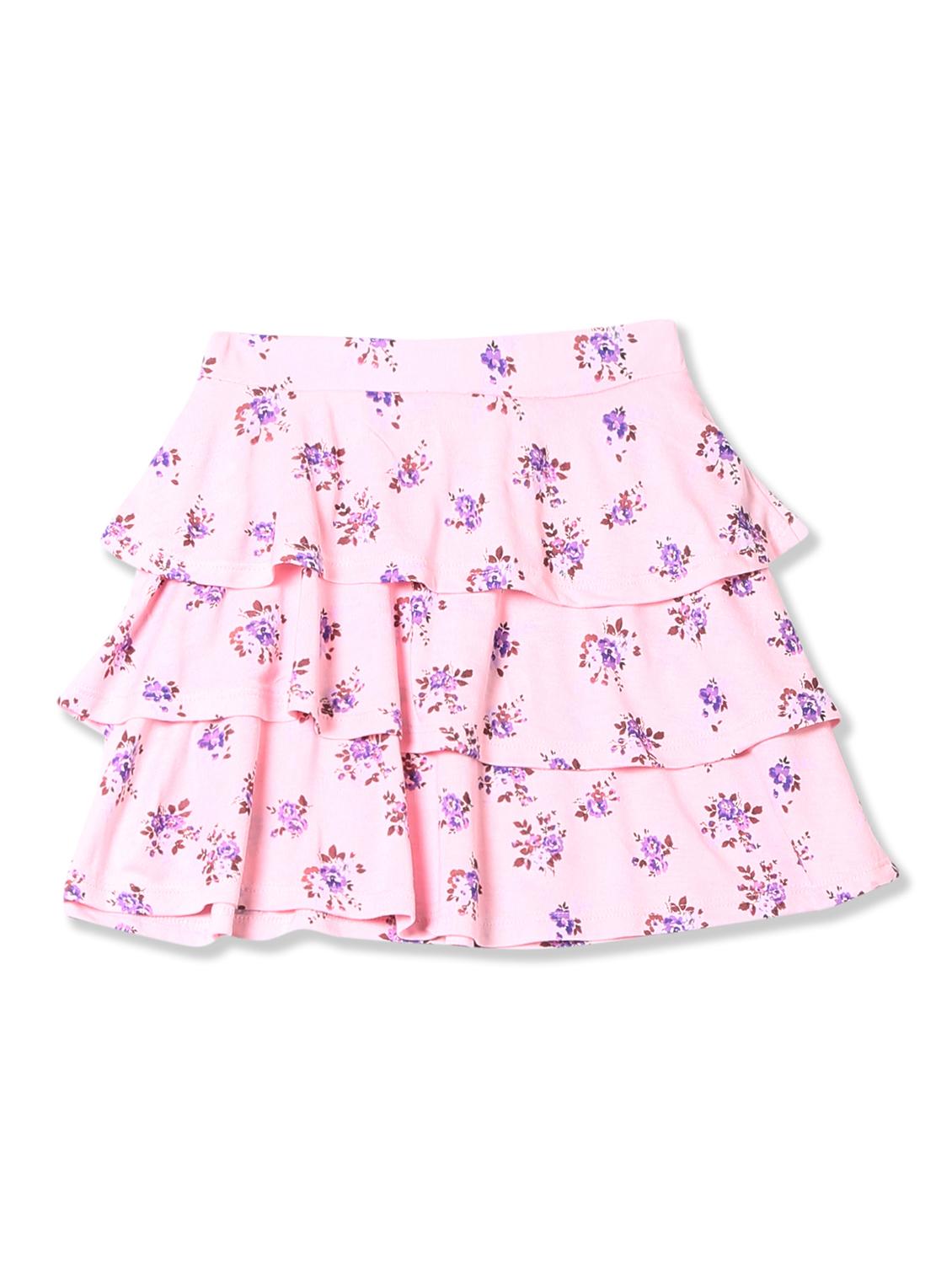 pink floral printed regular skirt - 17951268 - Zoom Image - 1