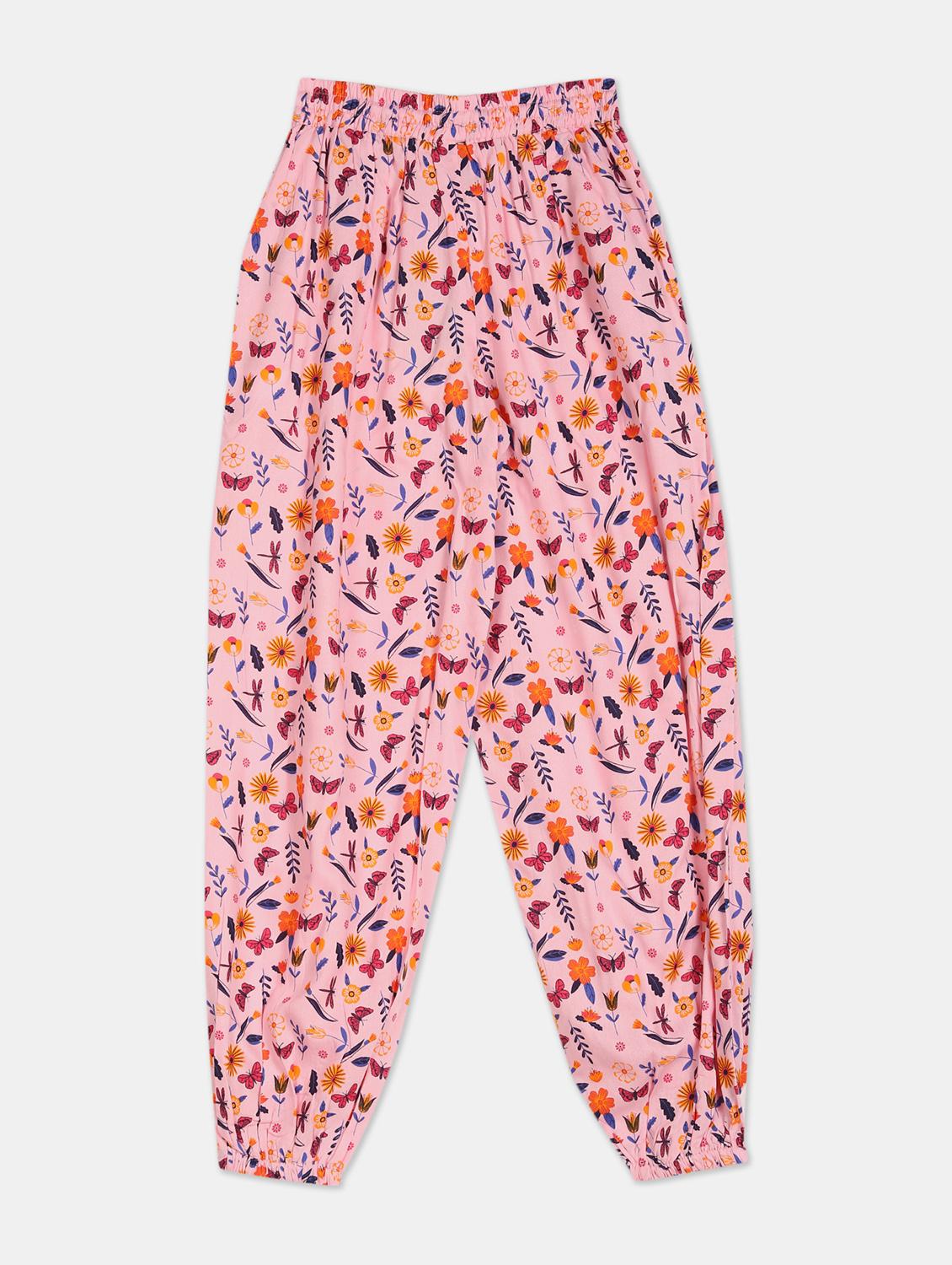 pink printed casual trouser - 17951327 - Zoom Image - 2