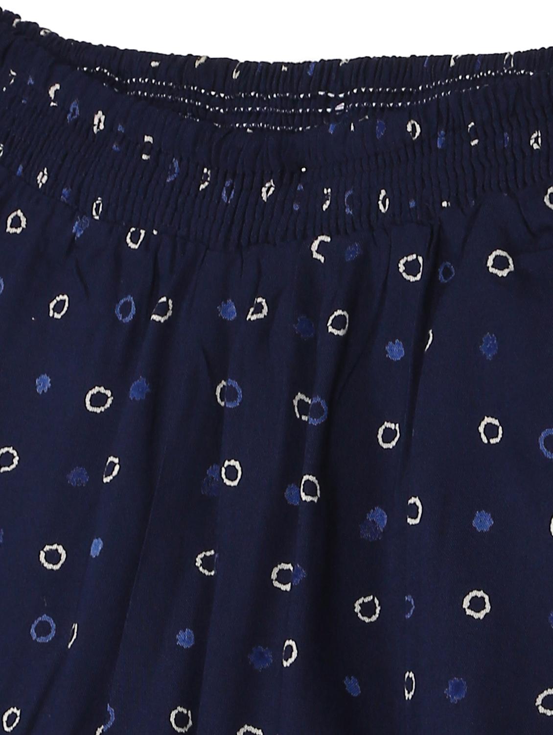 blue printed casual trouser - 17951384 - Zoom Image - 3