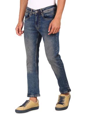 blue heavy washed denim jeans - 17951636 - Standard Image - 2
