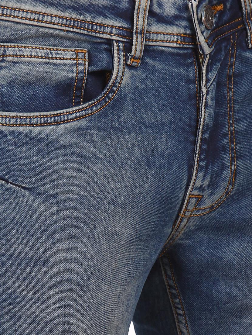 blue heavy washed denim jeans - 17951636 - Zoom Image - 5