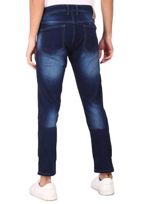 blue heavy washed denim jeans - 17951637 - Standard Image - 3