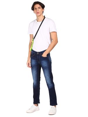 blue heavy washed denim jeans - 17951637 - Standard Image - 4
