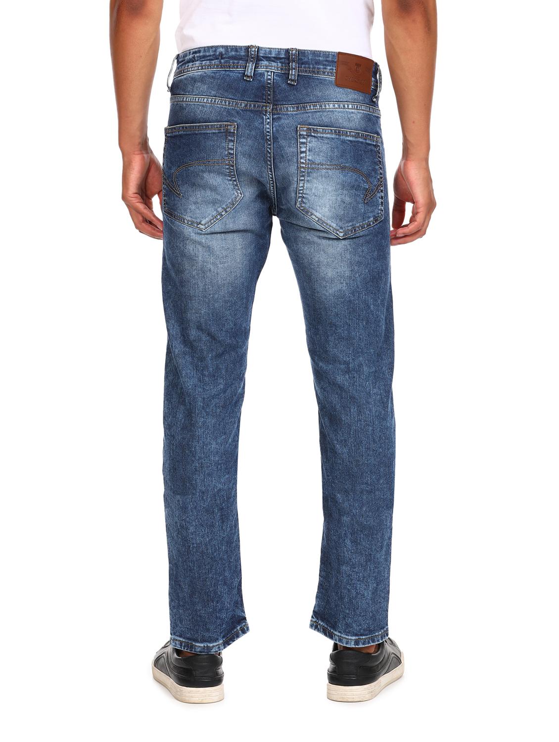 blue heavy washed denim jeans - 17951658 - Zoom Image - 3