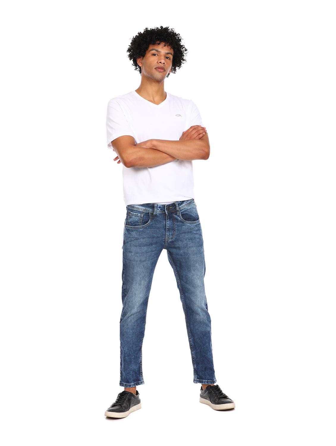 blue heavy washed denim jeans - 17951658 - Zoom Image - 4