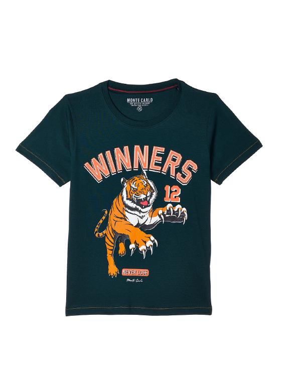 round neck printed t-shirt - 17952388 - Zoom Image - 1
